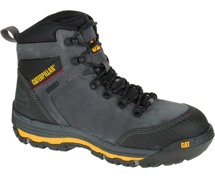 Caterpillar Munising 6 αδιαβροχα Composite toe S3 HRO SRA μποτεσ εργασιασ ανδρικα σκούρο γκρι | JBF-257643