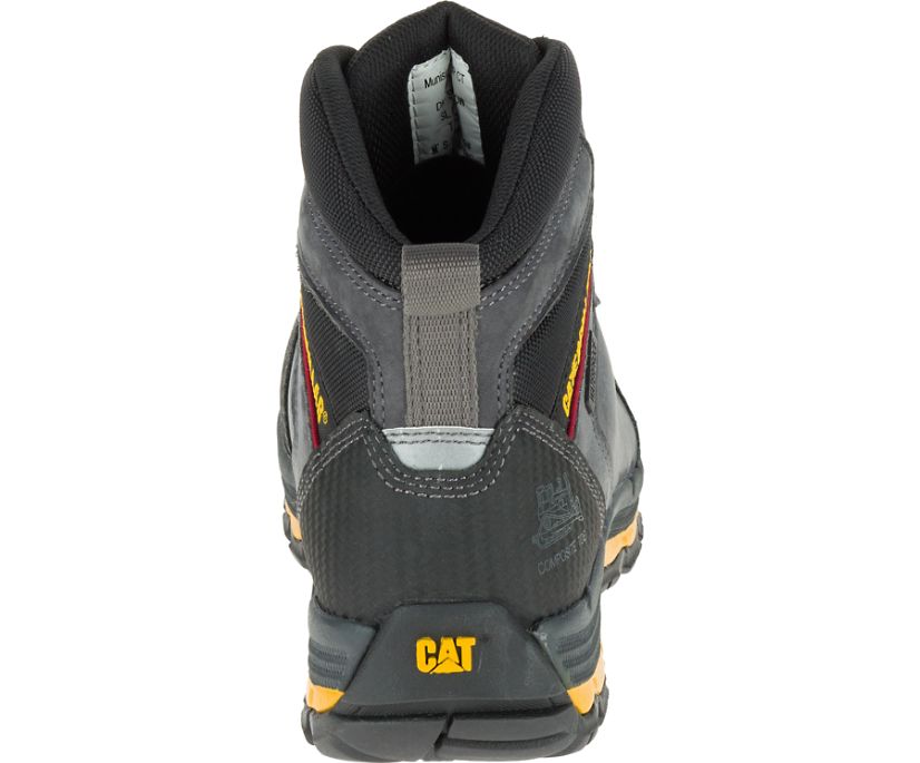 Caterpillar Munising 6 αδιαβροχα Composite toe S3 HRO SRA μποτεσ εργασιασ ανδρικα σκούρο γκρι | JBF-257643