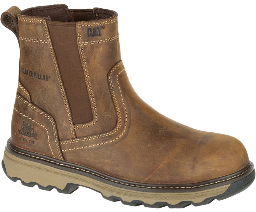 Caterpillar Pelton Steel toe S1P HRO SRA μποτεσ εργασιασ ανδρικα σκούρο Μπεζ | DMN-824753