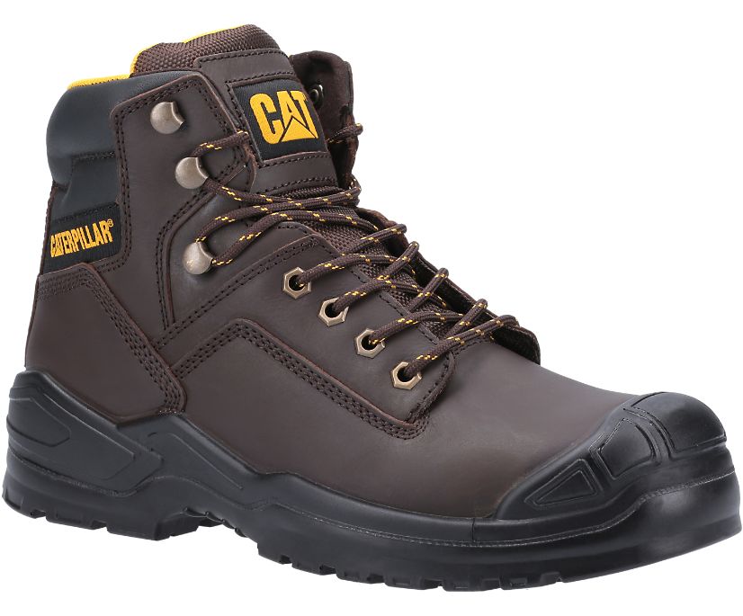 Caterpillar Striver Bump Steel toe S3 SRC μποτεσ εργασιασ ανδρικα καφε | JUE-628109